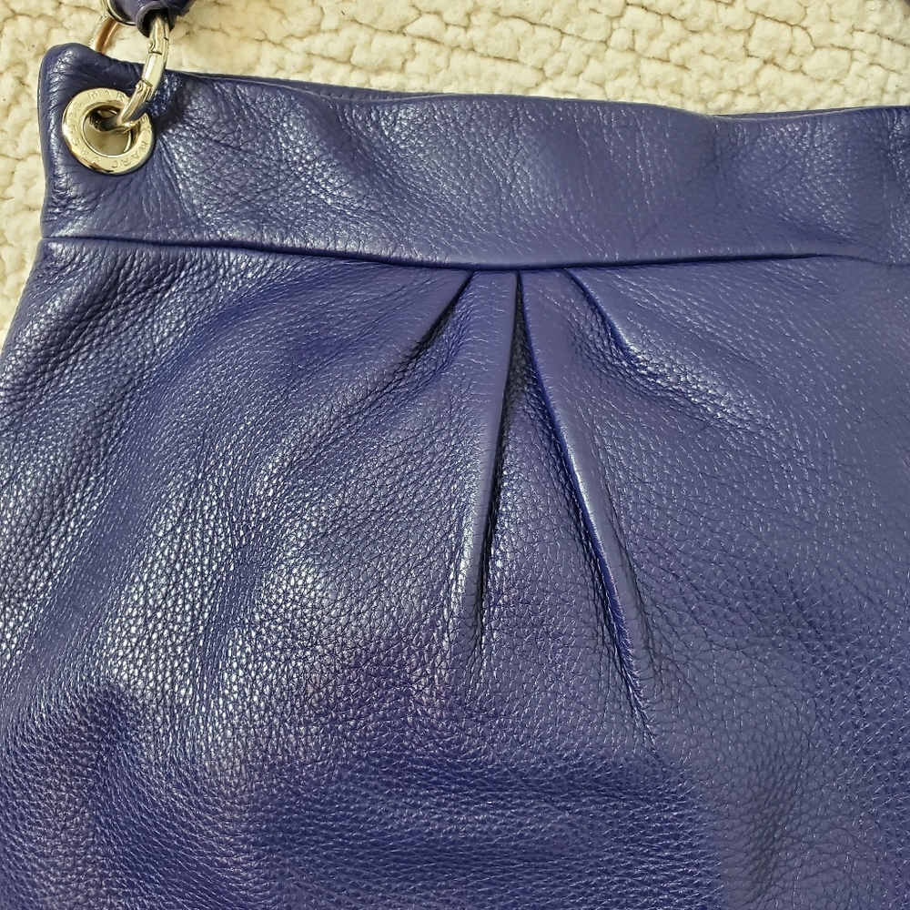 MARC BY MARC JACOBS - Classic Q Hillier Hobo Crossbody Shoulder Bag Deep Blue - Picture 7 of 15